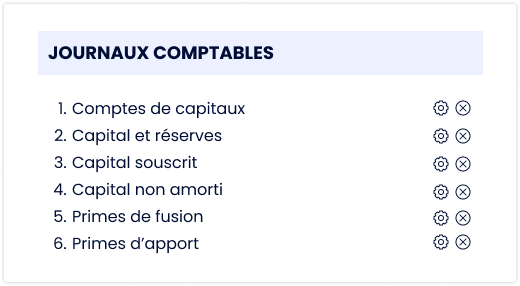 Journaux comptables LM ERP